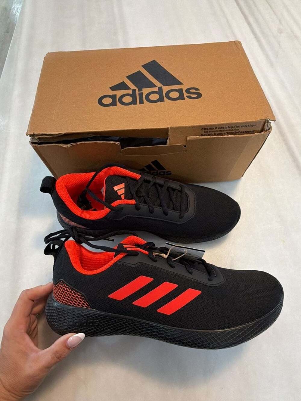 Adidas Impulse Syn 3.0 Running Shoes Black Red Size 8.5